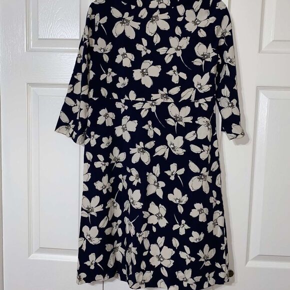 J Jill Floral Mid Sleeve Dress - Picture 6 of 12